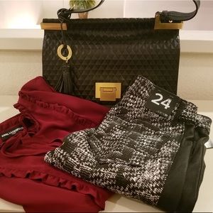 NWT Joe's Jeans with Leather Trim.